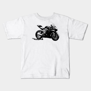 YZF R6 Motorcycle Sketch Art Kids T-Shirt